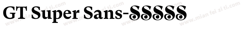 GT Super Sans字体转换